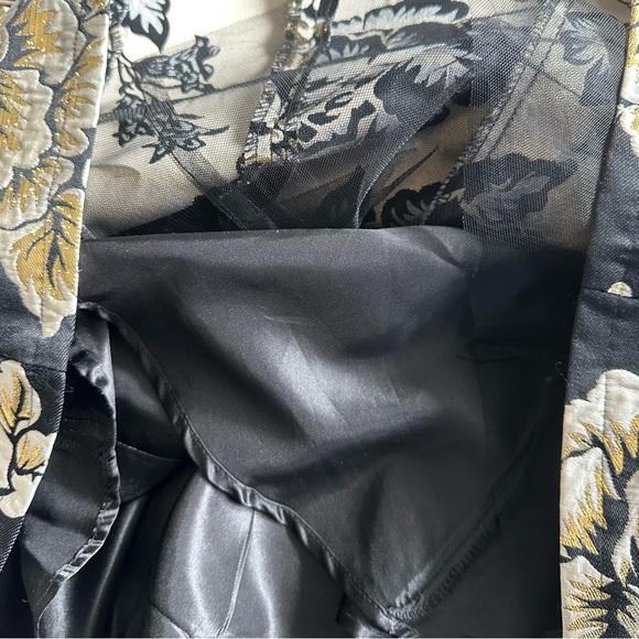 place Girls Sleeveless Black And Gold Metallic - Picture 4 of 7